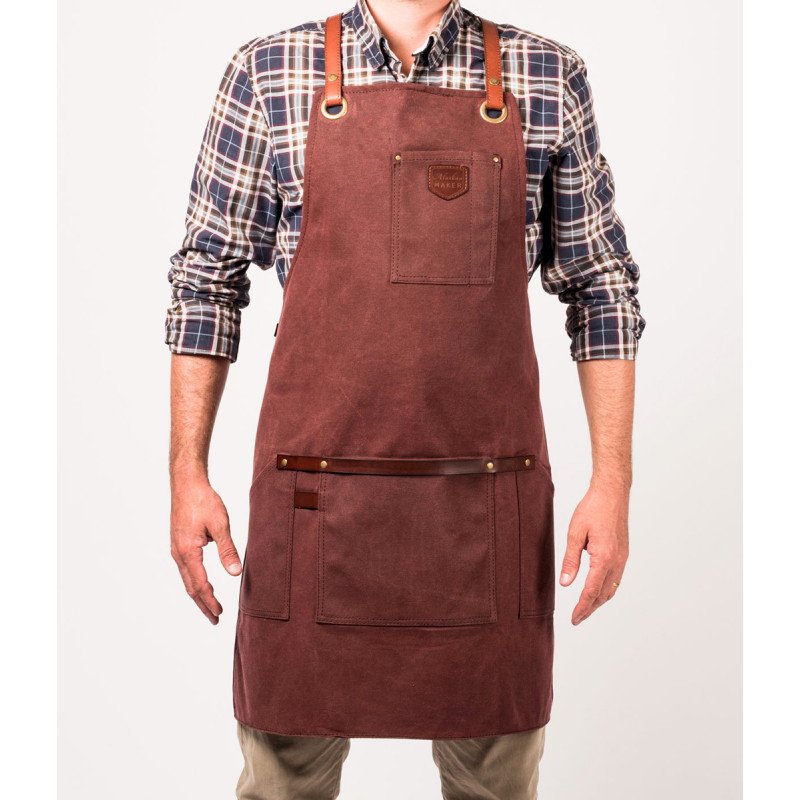 Tablier cuir et toile waxée Tabasco, Alaskan Maker