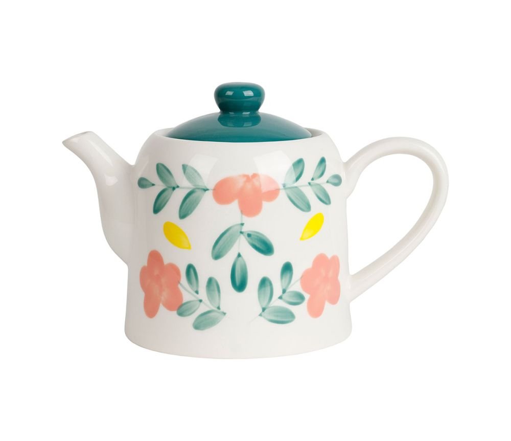 Théière Bellagio multicolore 95 cl en grès avec filtre, Yliades