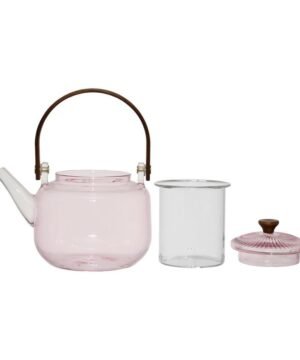 Alternative view of Théière Dilacia – Rose – 85 cl – Verre Borosilicate avec filtre, Yliades