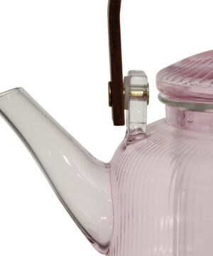 Théière Dilacia – Rose – 85 cl – Verre Borosilicate avec filtre, Yliades