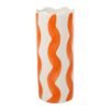 Vase Artist Orange – D10 x H24,5 cm – Grès, Yliades