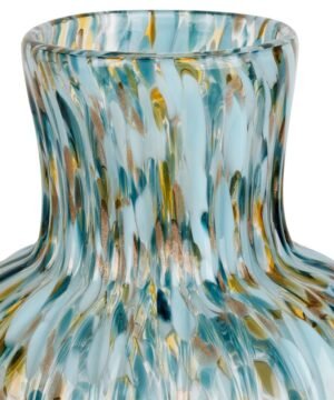Alternative view of Vase Menorca Turquoise & Doré, Yliades