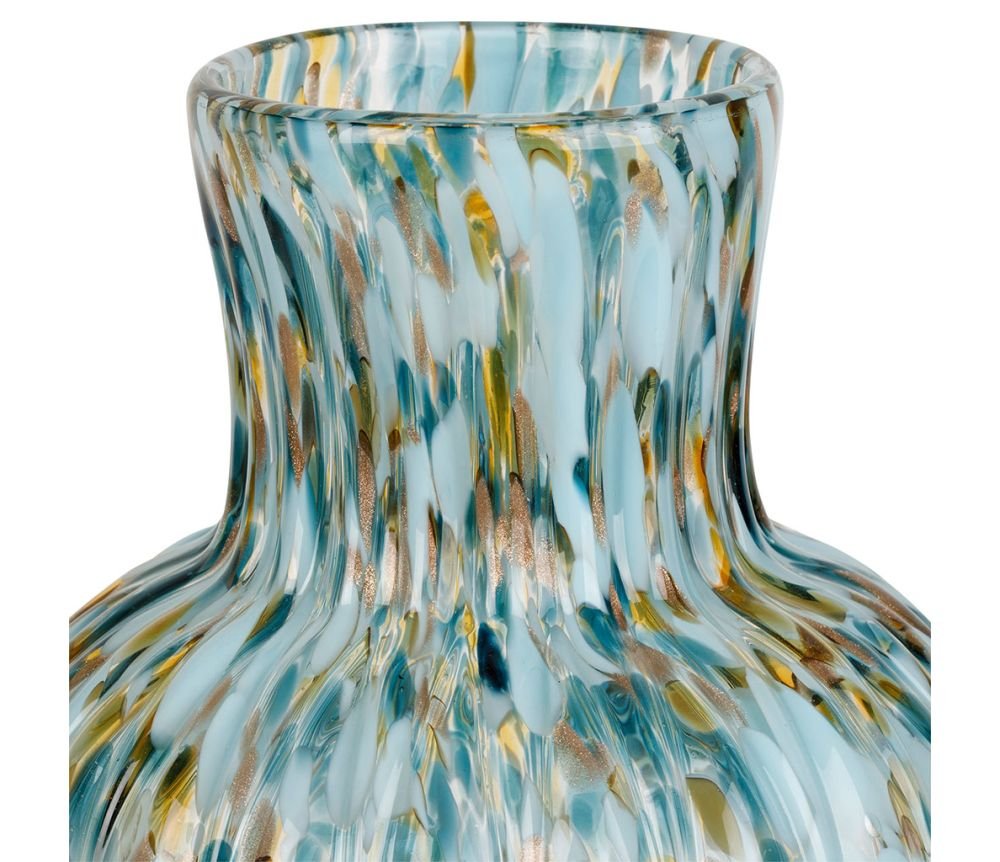 Vase Menorca Turquoise & Doré, Yliades – Image 2