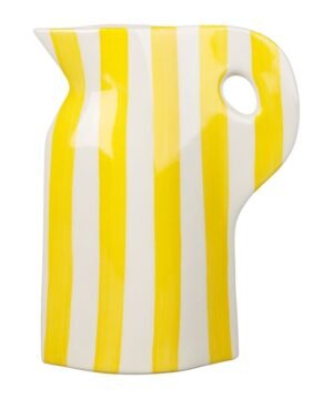 Vase pichet Artist jaune – Grès 19 x 4,5 x H24 cm, Yliades