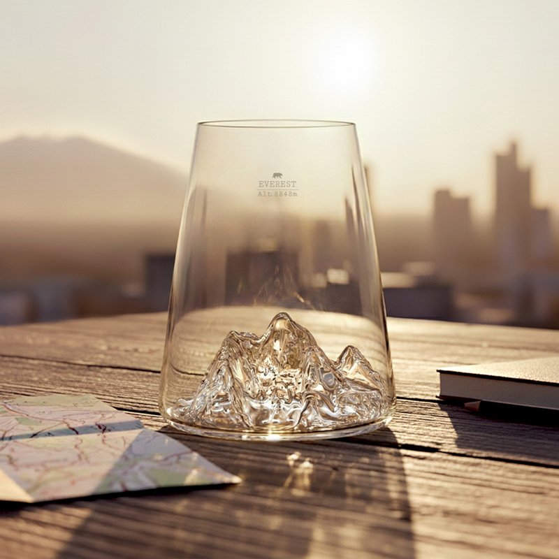 Verre design Mont Everest TOPOGRAPHIC, Alaskan Maker – Image 4