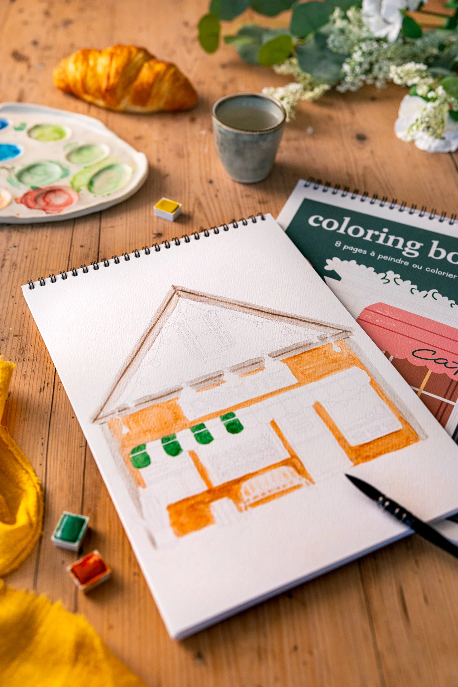 Carnet de coloriage & peinture boutiques, Maison Joliette – Image 8