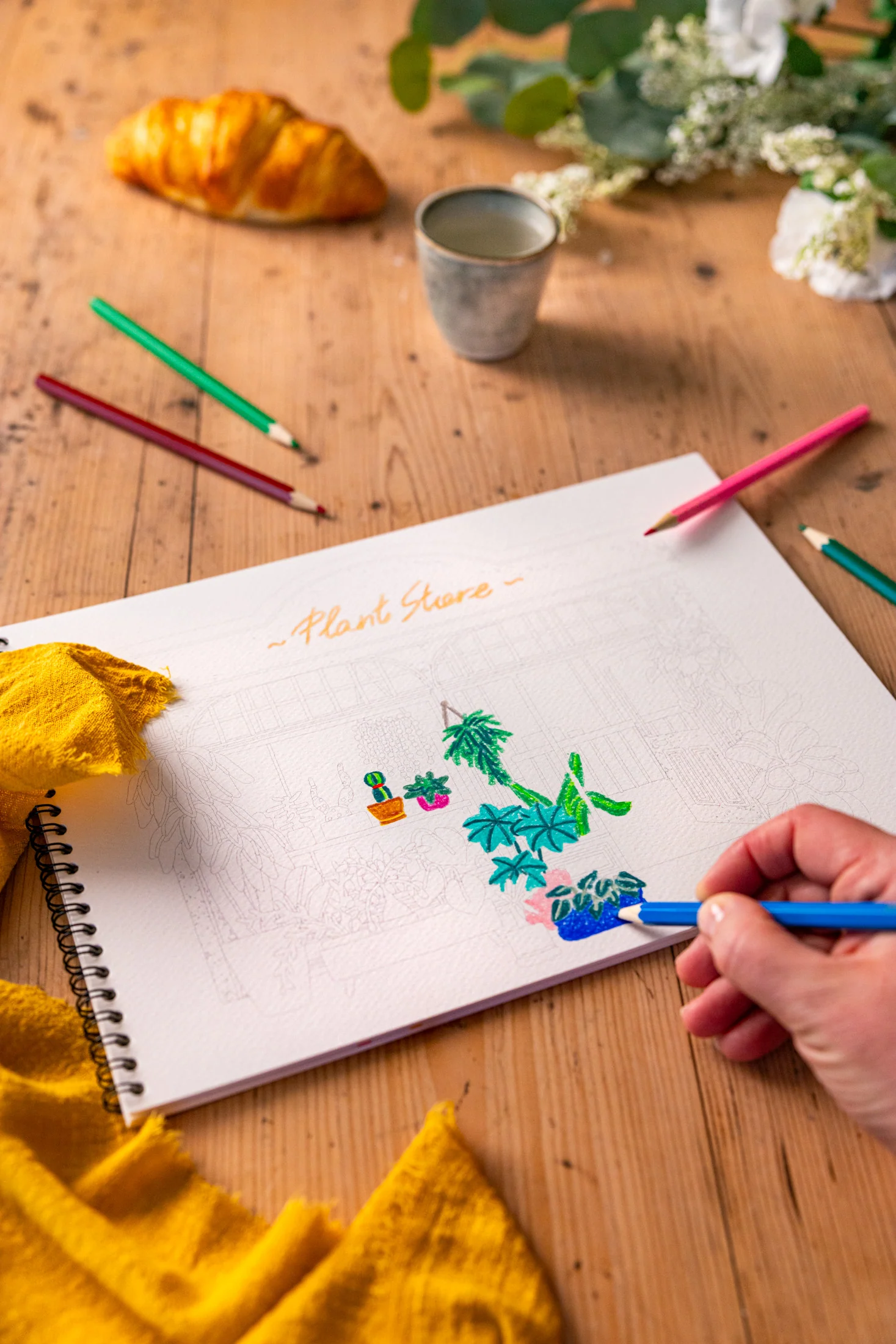 Carnet de coloriage & peinture boutiques, Maison Joliette – Image 5