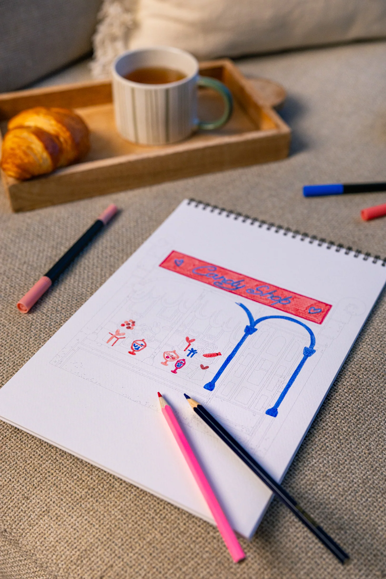 Carnet de coloriage & peinture boutiques, Maison Joliette – Image 6