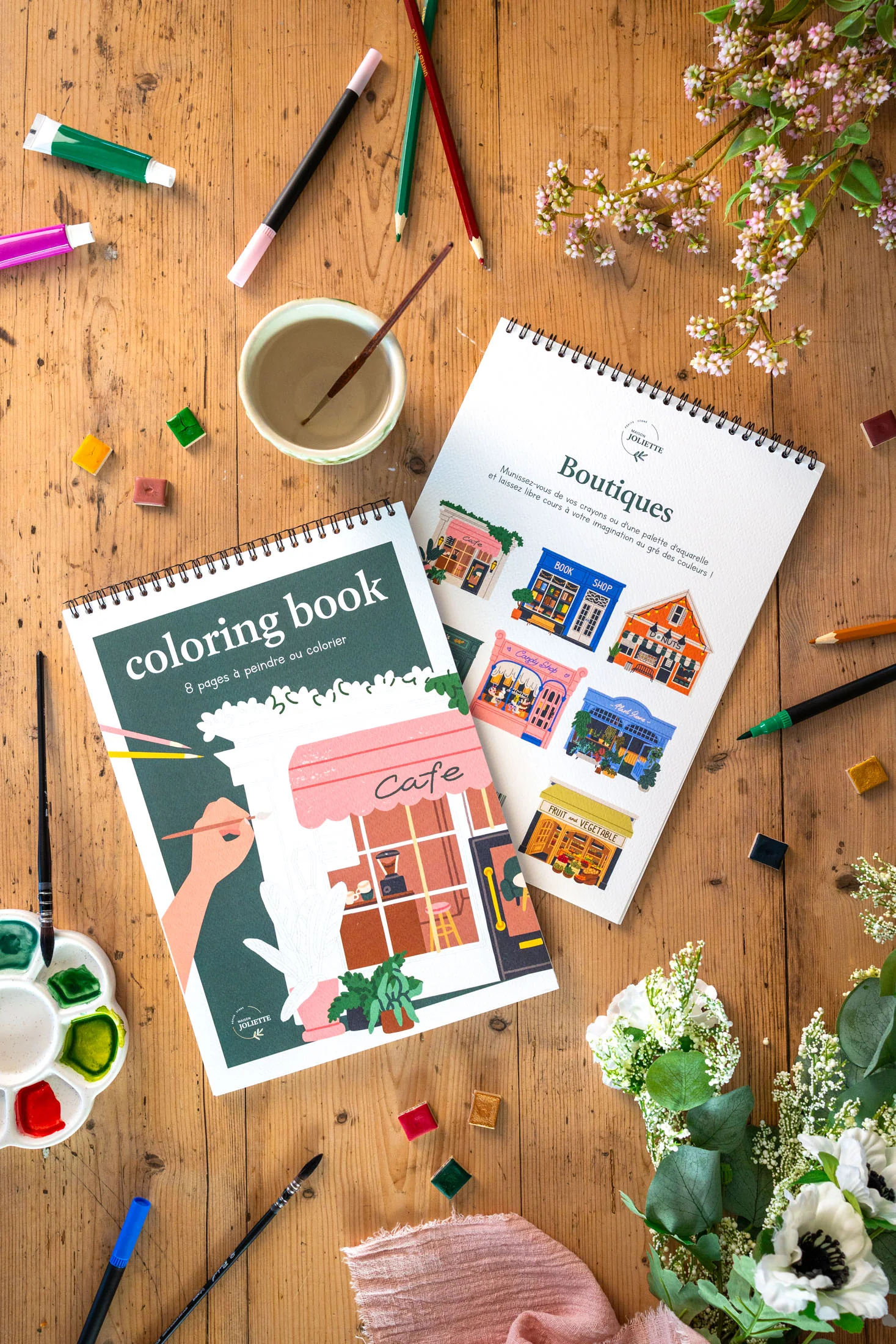 Carnet de coloriage & peinture boutiques, Maison Joliette – Image 7