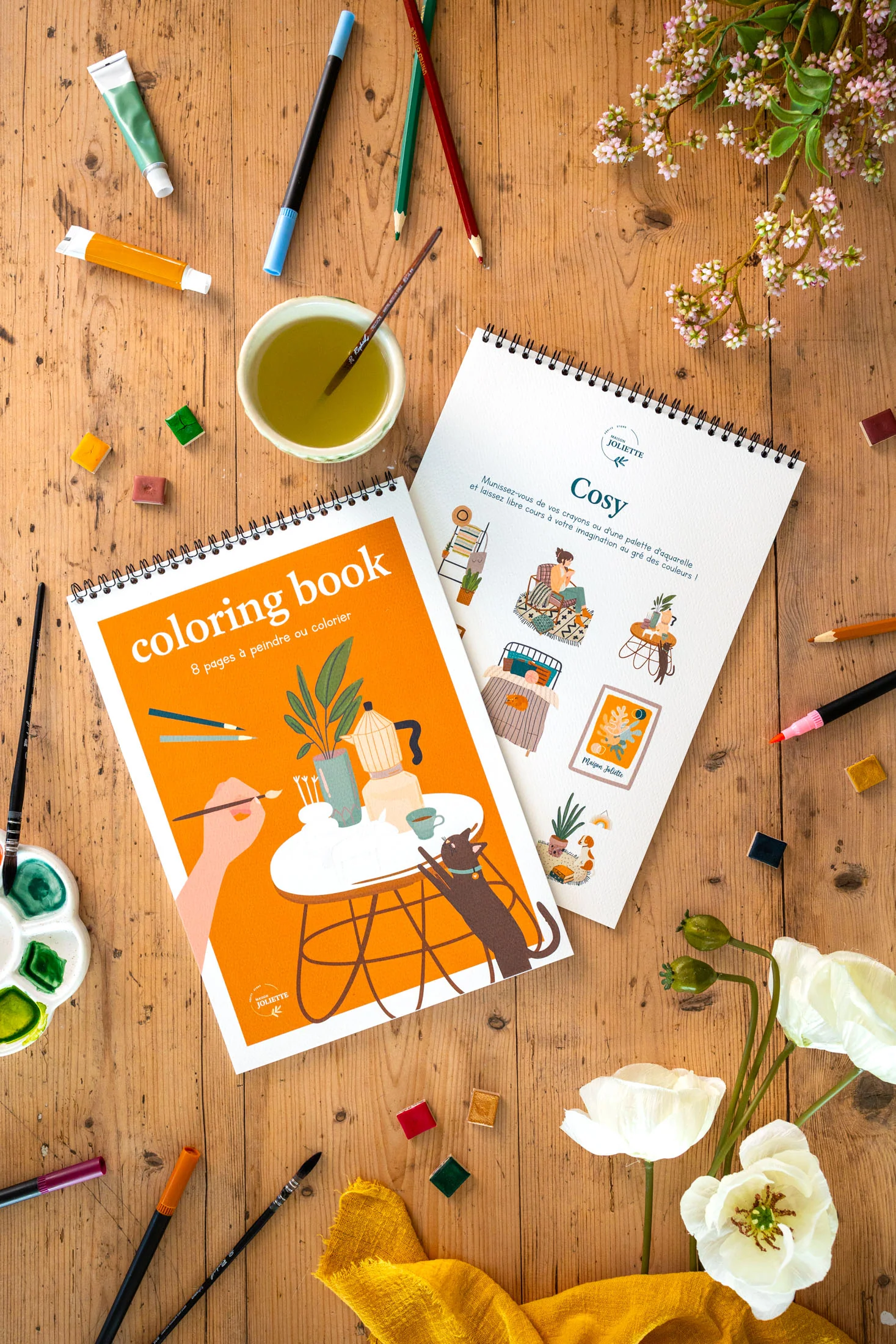 Carnet de coloriage & peinture Cosy, Maison Joliette – Image 5