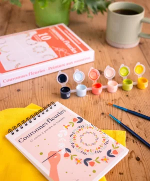 Alternative view of Kit de peinture aux numéros Couronnes fleuries, Maison Joliette