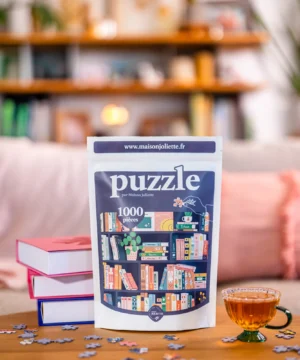 Puzzle 1000 pièces fabriqué en France Book lovers, Maison Joliette