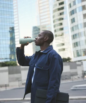 Alternative view of Bouteille isotherme Icon 350 tilleul, Qwetch