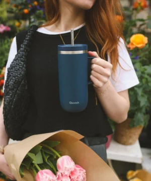 Alternative view of Cold Cup isotherme bleu nuit 600 ML, Qwetch