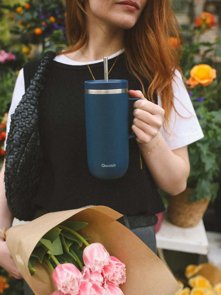 Cold Cup isotherme bleu nuit 600 ML, Qwetch – Image 2