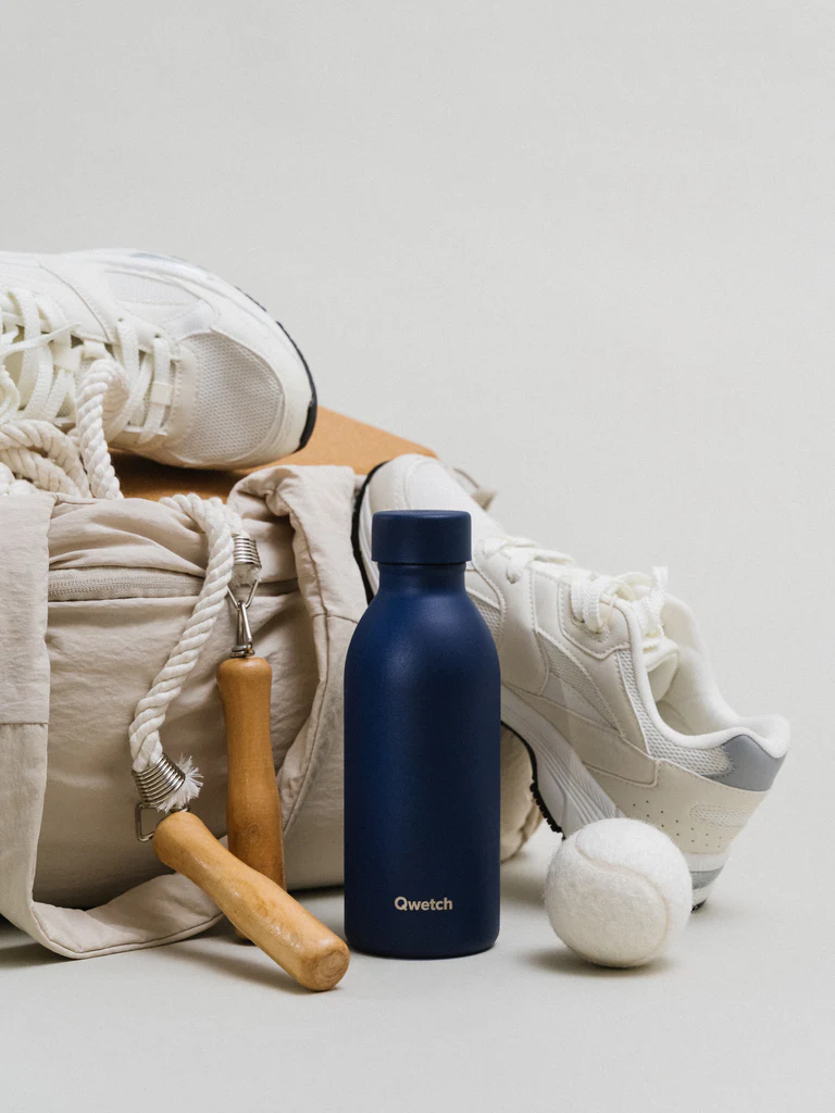 Bouteille isotherme Icon 350 ml bleu nuit, Qwetch – Image 2