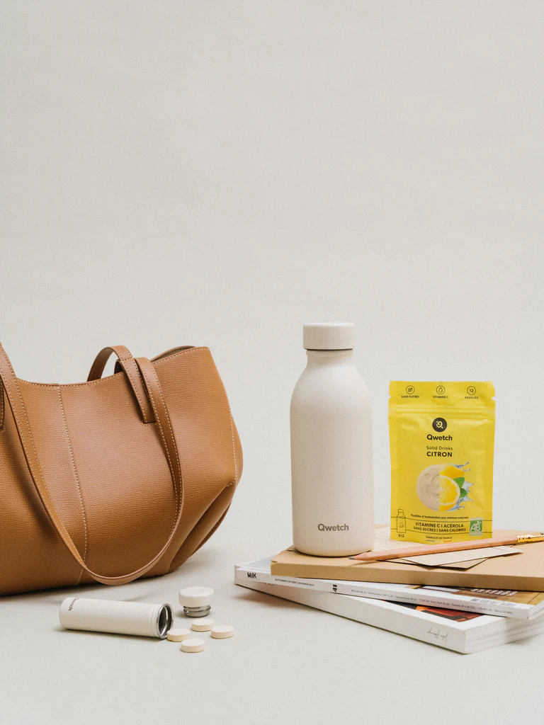 Bouteille isotherme Icon 350 sable, Qwetch – Image 2