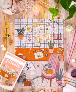 Alternative view of Puzzle 1000 pièces fabriqué en France L'Atelier, Maison Joliette