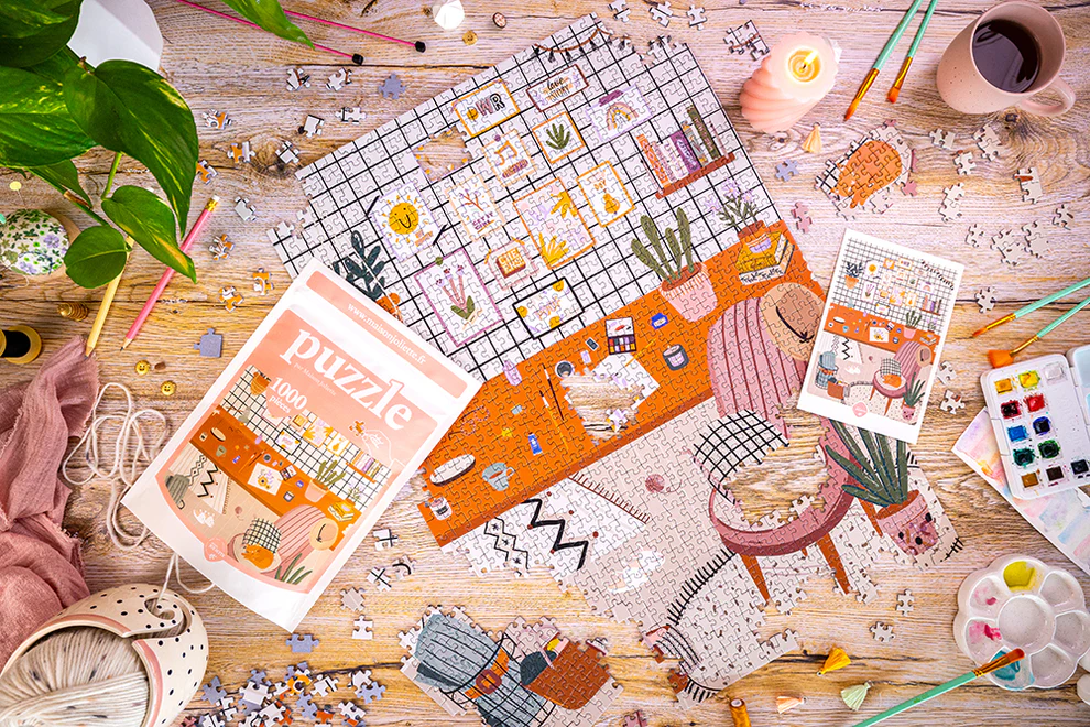 Puzzle 1000 pièces fabriqué en France L'Atelier, Maison Joliette – Image 5