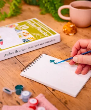 Alternative view of Kit de peinture aux numéros Arches fleuries, Maison Joliette