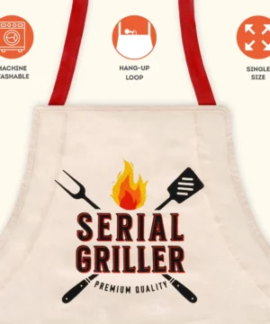 Alternative view of Tablier Super Chef – Serial Griller, Legami