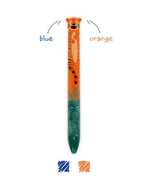 Stylo bille 2 couleurs – Clicketclack Tiger, Legami