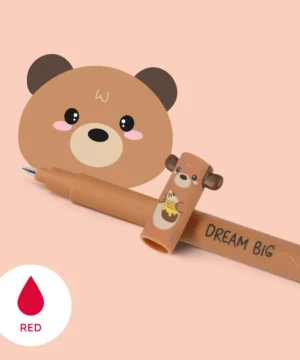 Stylo à Encre Gel Effaçable Teddy Bear « Dream Big », Legami