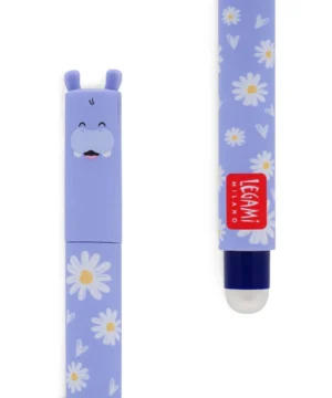 Stylo à Encre Gel Effaçable Hippo « Hip Hippo Hooray! », Legami