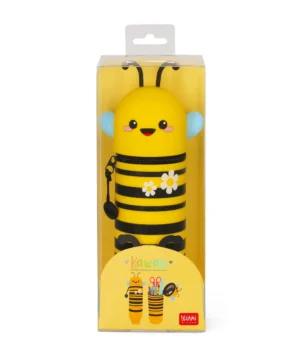 Trousse 2-en-1 en Silicone Souple Kawaii – Bee, Legami