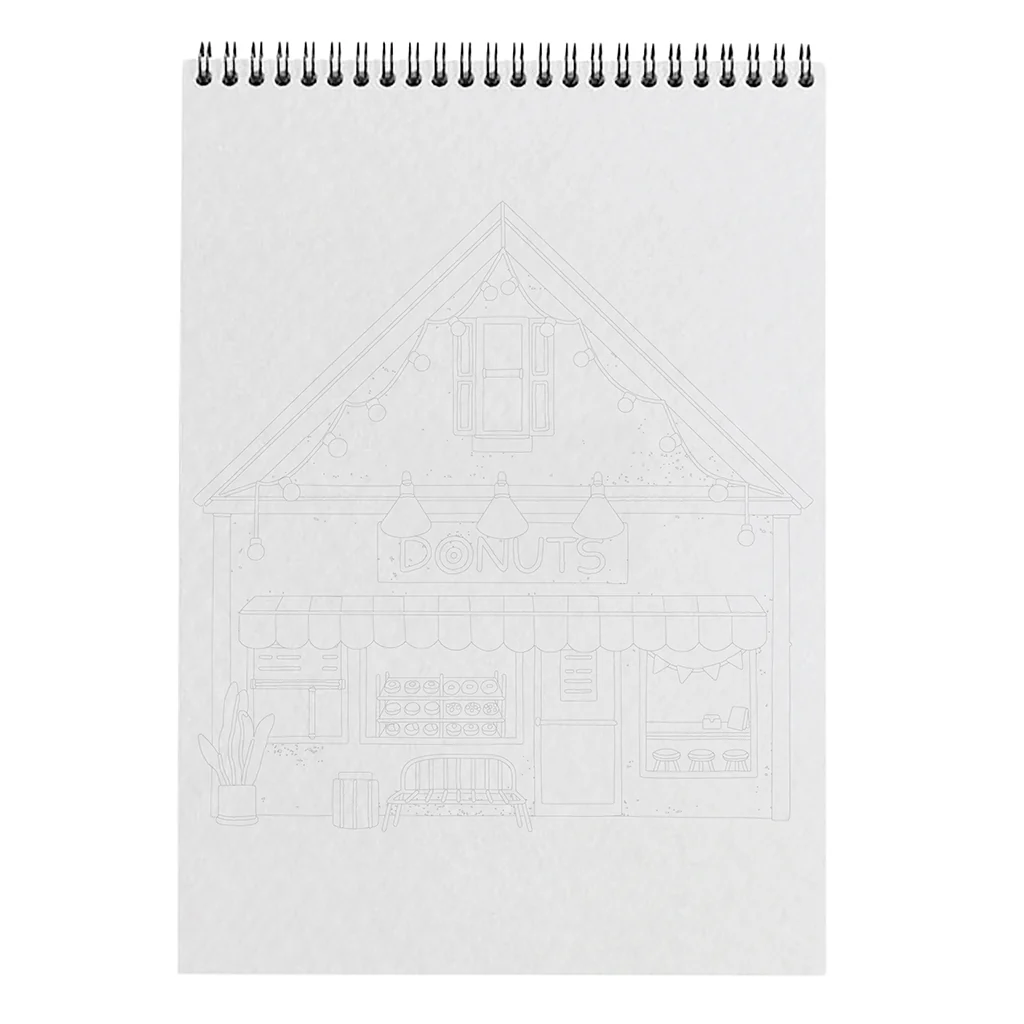 Carnet de coloriage & peinture boutiques, Maison Joliette – Image 4