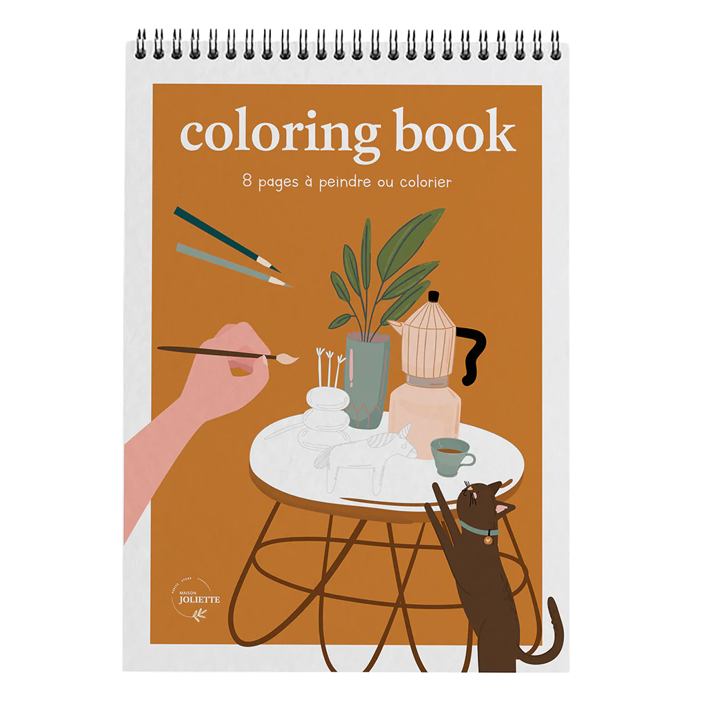 Carnet de coloriage & peinture Cosy, Maison Joliette