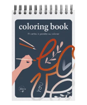 Carnet de coloriage & peinture Love A6, Maison Joliette