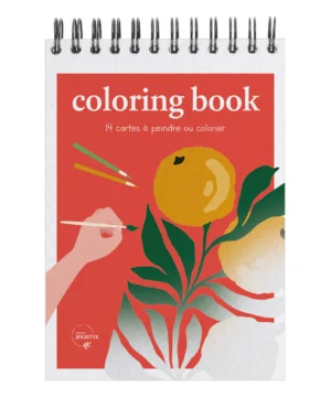 Carnet de coloriage & peinture Tropical A6, Maison Joliette