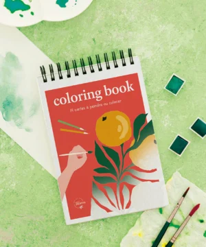 Alternative view of Carnet de coloriage & peinture Tropical A6, Maison Joliette