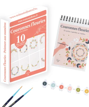 Kit de peinture aux numéros Couronnes fleuries, Maison Joliette
