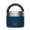 Boîte repas poignée isotherme Granite Bleu, Qwetch