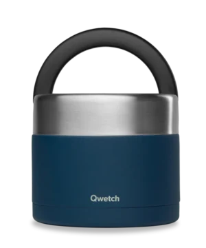 Boîte repas poignée isotherme Granite Bleu, Qwetch