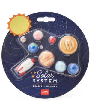 Set de 9 gommes Solar System, Legami