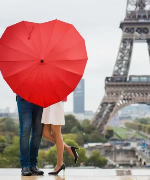 Alternative view of Parapluie en forme de cœur – I Love You, Legami