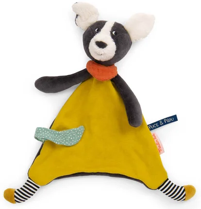 Doudou plat Pilou Jaune, Moulin Roty