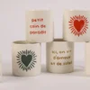 Set de 6 mini mugs “Cœur Soleil”, Sophie Janiere