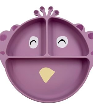Assiette avec ventouse en silicone et compartiments - Mrs. Peacock, Trixie