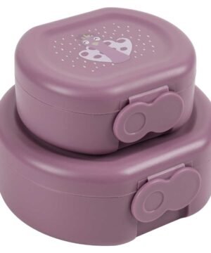 Set de 2 boîtes à goûter – Pratiques et colorées Mrs. Peacock,Trixie