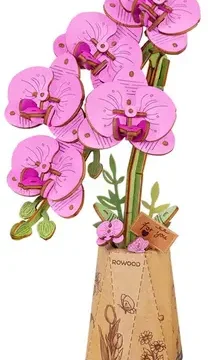 Puzzle 3D en Bois Orchidée Élégante, ROBOTIME