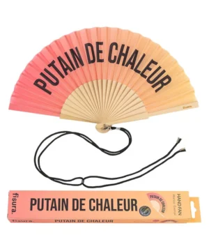 Éventail “Putain de chaleur” L’accessoire anti-canicule avec du caractère, Fisura