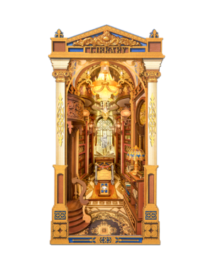 La Bibliothèque des Merveilles – Book Nook Gothique et Victorien, ROBOTIME