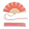 Éventail “Pink and Orange Stripes”, Fisura