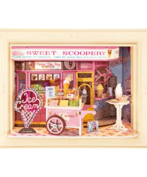 Sweet Scoopery Ice Cream – Glacier Miniature DIY Gourmande, ROBOTIME