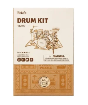 Alternative view of Kit Batterie Puzzle 3D Musical en Bois, ROBOTIME