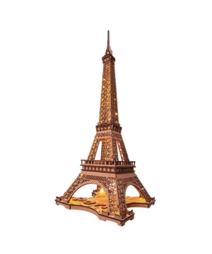 Tour Eiffel – Puzzle 3D en Bois Lumineux, ROBOTIME